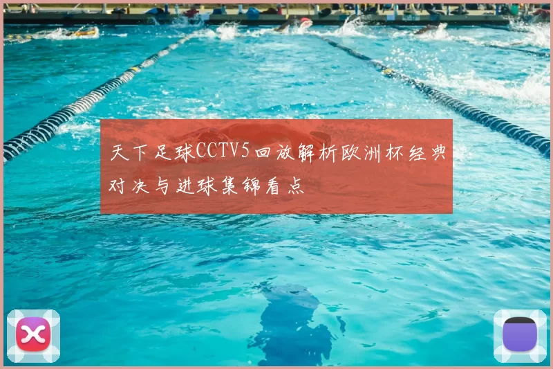 天下足球CCTV5回放解析欧洲杯经典对决与进球集锦看点