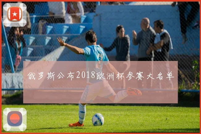 俄罗斯公布2018欧洲杯参赛大名单