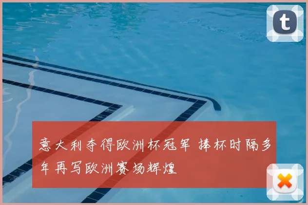 意大利夺得欧洲杯冠军 捧杯时隔多年再写欧洲赛场辉煌