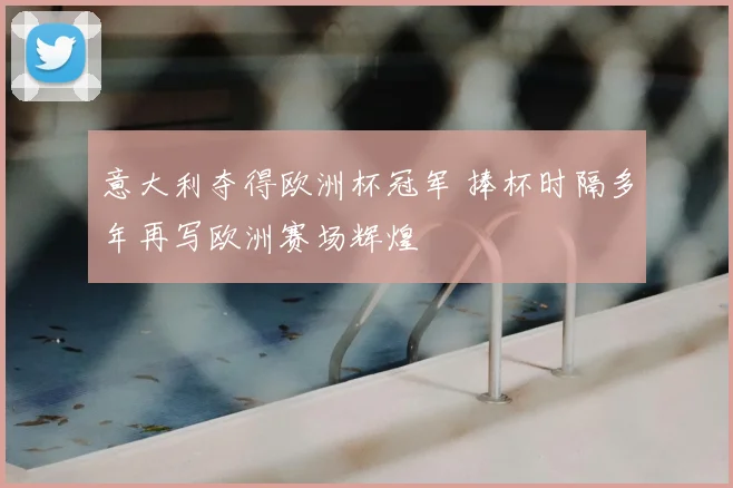 意大利夺得欧洲杯冠军 捧杯时隔多年再写欧洲赛场辉煌