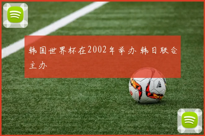 韩国世界杯在2002年举办 韩日联合主办